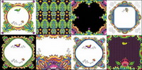 Color decorative pattern - Vector