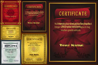 Gorgeous European diploma template - Vector