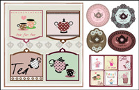 Coffee theme vector material