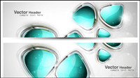 Abstract modern graphics banner 01 - vector material