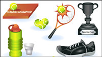 Material fine sports equipment - vector material