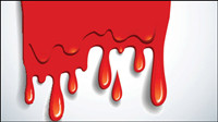 Cartoon red blood 05 - vector