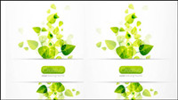 Spring green leaves 04-- vector material