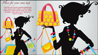 Fashion beauty silhouette 03 - vector