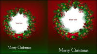 Beautiful Christmas background 02 - vector material