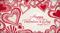 Valentine background 04 - vector material