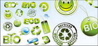 Environmental icon vector material