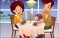 iClickart Cartoon Family illustrator vector material -16