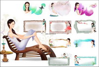 Flower border + classic beauty classic series 3 (11P)