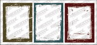 Ink style border vector material-2