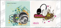 2, headphones theme vector material