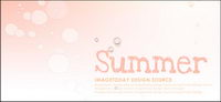 Summer Korean style background material layered psd-2