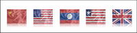 Elegant silk texture States flag icon transparent png
