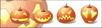 vista style Halloween pumpkin face computer icon png