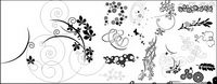Fashion pattern element vector material