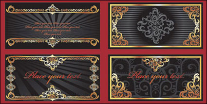 Aureate luxuriant lace vector of material