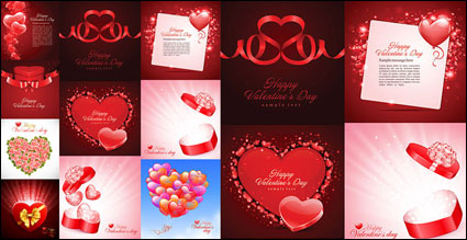 Beautiful heart-shaped theme vector