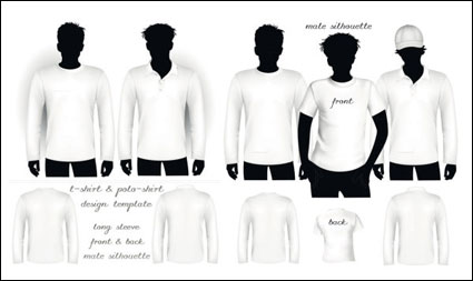 Blank T-shirt and polo shirt shirt Vector