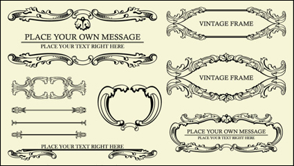European pattern patterns 02 - vector material