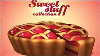 The desserts material 04 - vector