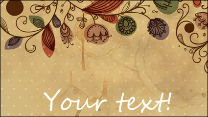 Classic retro pattern background 02 - vector