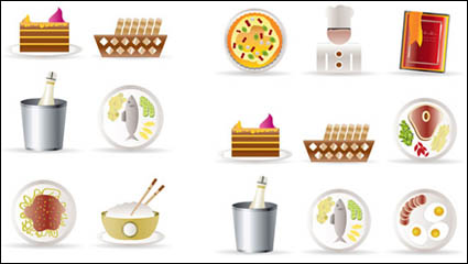 Restaurant kitchen icon 01 - vector