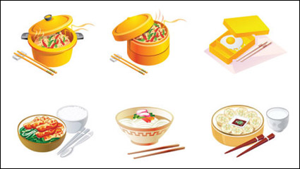 Cartoon food icon - vector