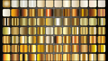 Square vector gradient styles - vector