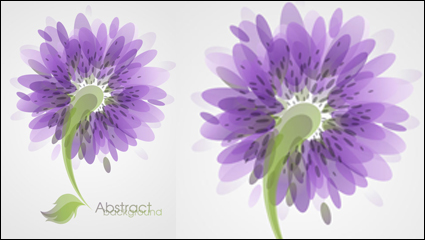 Fashion flowers vector material -3