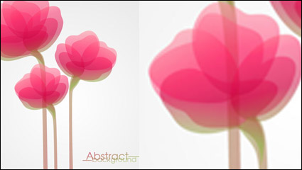 Fashion flowers vector material