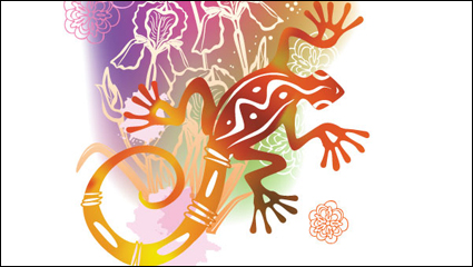 Brilliant illustration background 02 - Vector material