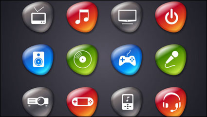 Smooth soft stone icon 05 - Vector