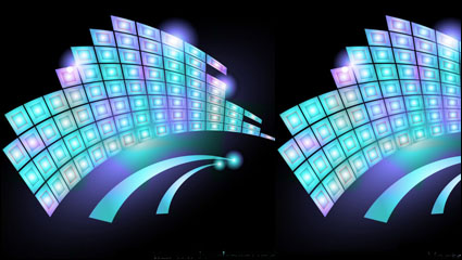 Brilliant flow line vector material - 04