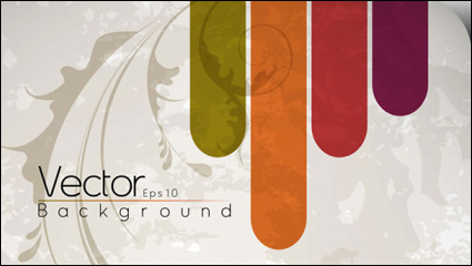 Nostalgic pattern background 01 - vector material