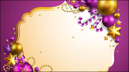 Beautiful Christmas background 03 - vector material