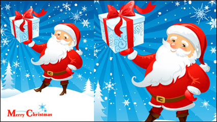 Cartoon Santa Claus 02 - vector material