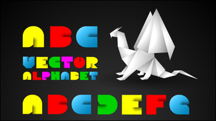 Creative Alphabet 01 - vector material