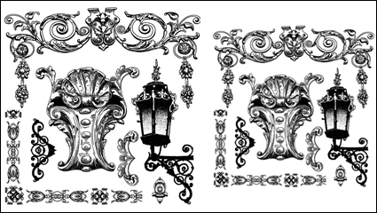 European pattern border 05 - vector material