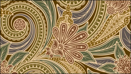 Continental exquisite pattern background 03 - vector material