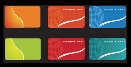 Practical background card template vector material-2