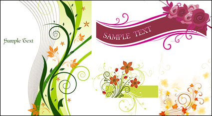 4 fluid dynamic pattern vector material