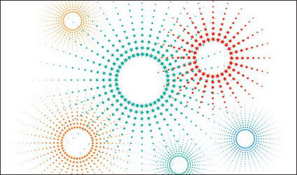 Star pattern vector material