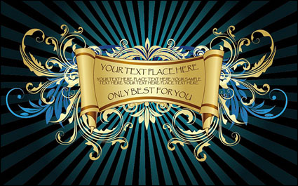 The old paper pattern vector material