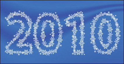 Snowflake Vector material consisting of 2010