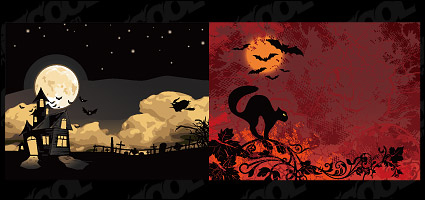 Halloween vector illustrations material