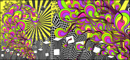 The trend of urban vector illustrations material-1