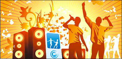 Music figures and elements of Vector