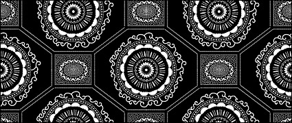 Vector traditional tiled background material-34