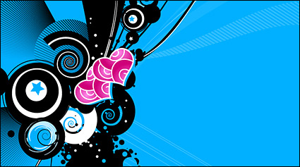 Heart-shaped design elements with the trend of vector