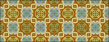 Classic tile pattern vector-5